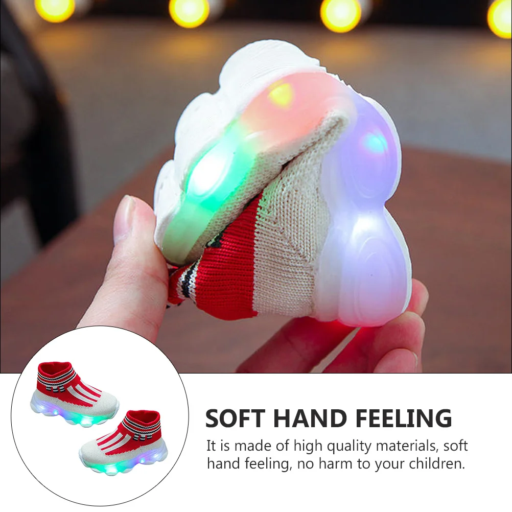1 пара светящейся спортивной обуви для детей, дышащие сетчатые носки, стильные светящиеся кроссовки, противоскользящая одежда для дома и улицы для малышей
1 пара светящейся спортивной обуви для детей, дышащие сетчатые носки, стильные светящиеся кроссовки, противоскользящая одежда для дома и улицы для малышей