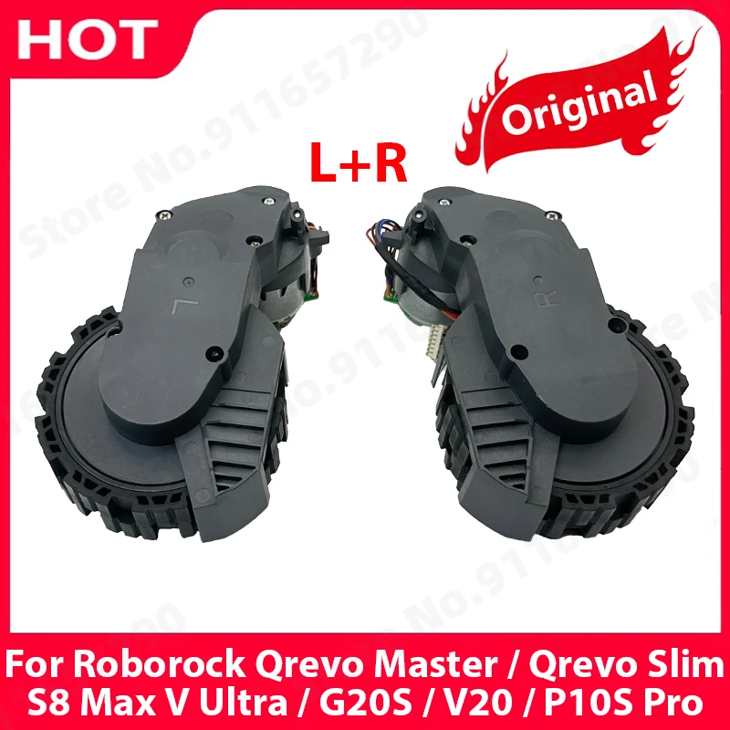 For Roborock Qrevo Master / Qrevo Slim / S8 Max V Ultra / G20S / V20 / P10S Pro Left and Right Wheels Vacuum Cleaner Accessories
For Roborock Qrevo Master / Qrevo Slim / S8 Max V Ultra / G20S / V20 / P10S Pro Left and Right Wheels Vacuum Cleaner Accessories