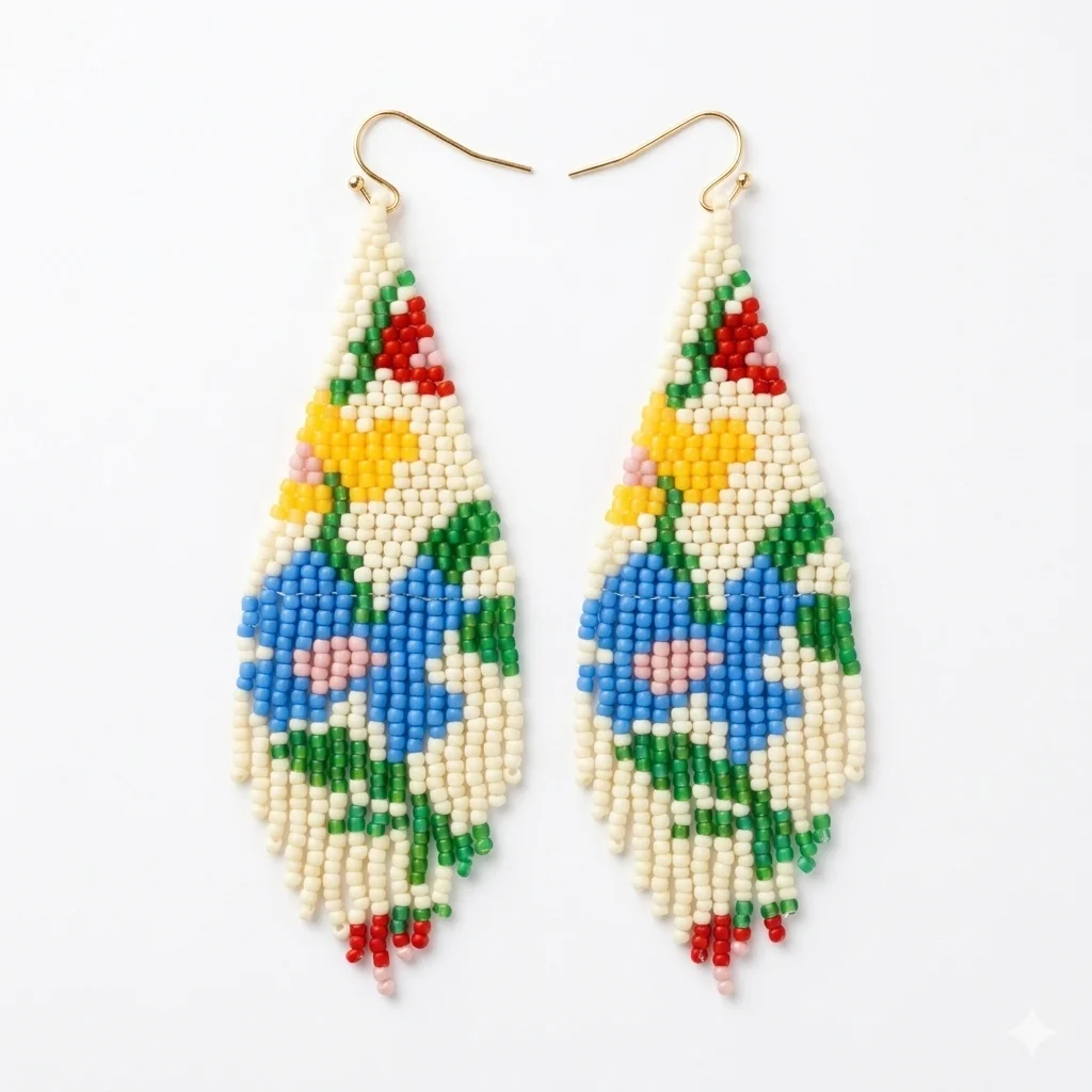 ZGMXR Rice bead earrings Tassel Hand weaving Flower Geometry Bohemia Alloy Woman Fashion Simple Beaded earrings
ZGMXR Rice bead earrings Tassel Hand weaving Flower Geometry Bohemia Alloy Woman Fashion Simple Beaded earrings