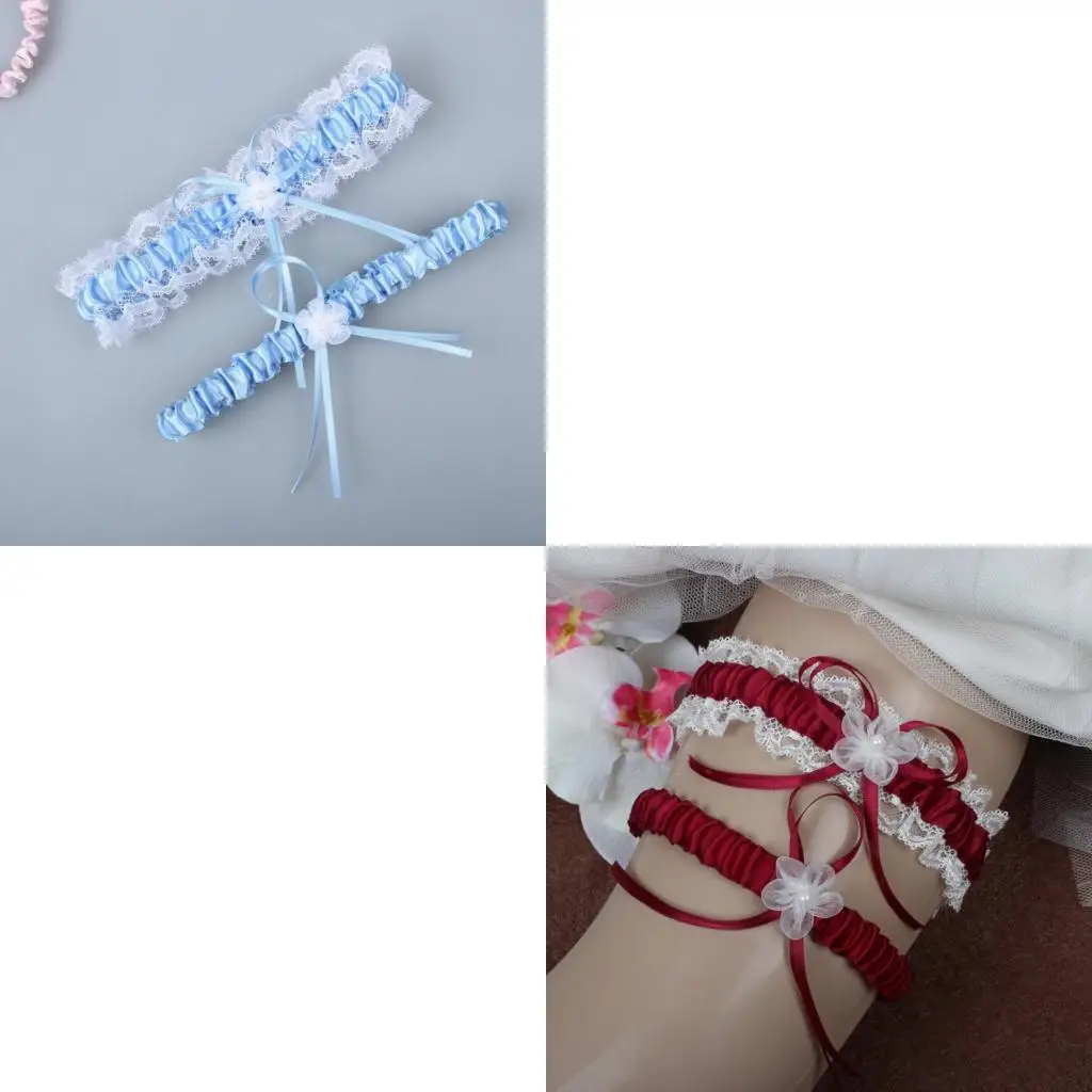 2Pcs Trimmed Lace Bowknot Bridal Garters Set for Engagement Party Accessory Gift
2Pcs Trimmed Lace Bowknot Bridal Garters Set for Engagement Party Accessory Gift