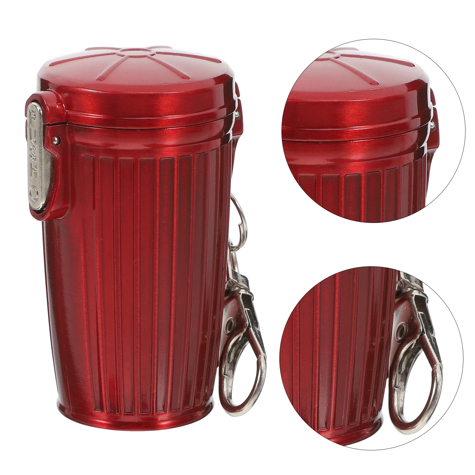 Portable Ashtray Keychain Mini Trash Can Garbage With Cap Sealed Design Quick Extinguishing Travel Car Outdoor Use
Portable Ashtray Keychain Mini Trash Can Garbage With Cap Sealed Design Quick Extinguishing Travel Car Outdoor Use