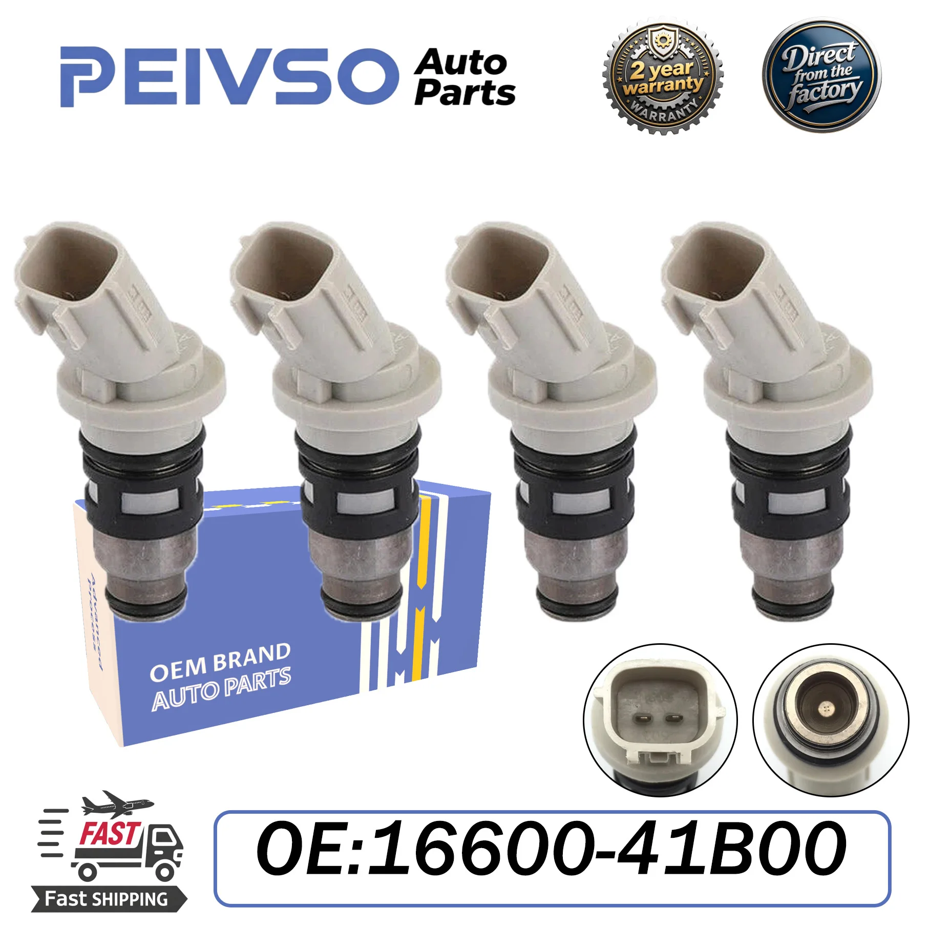 4x Fuel injectors 16600-41B00 16600-93Y00 A46-H02 for Nissan Micra II K11 1.0i 16V 1992-2003 1.3i 16V 1992-2000
4x Fuel injectors 16600-41B00 16600-93Y00 A46-H02 for Nissan Micra II K11 1.0i 16V 1992-2003 1.3i 16V 1992-2000