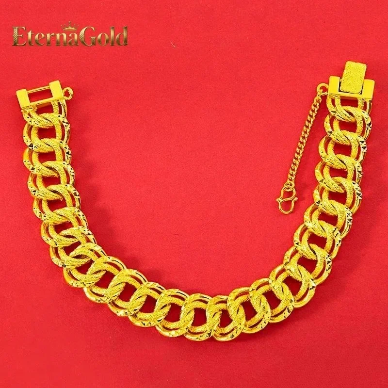 EternaGold Men's 24K Gold AU999 Versatile Double-Buckle Boss Bracelet | Magnetic detachable chain with Zhouyi inscriptions
EternaGold Men's 24K Gold AU999 Versatile Double-Buckle Boss Bracelet | Magnetic detachable chain with Zhouyi inscriptions