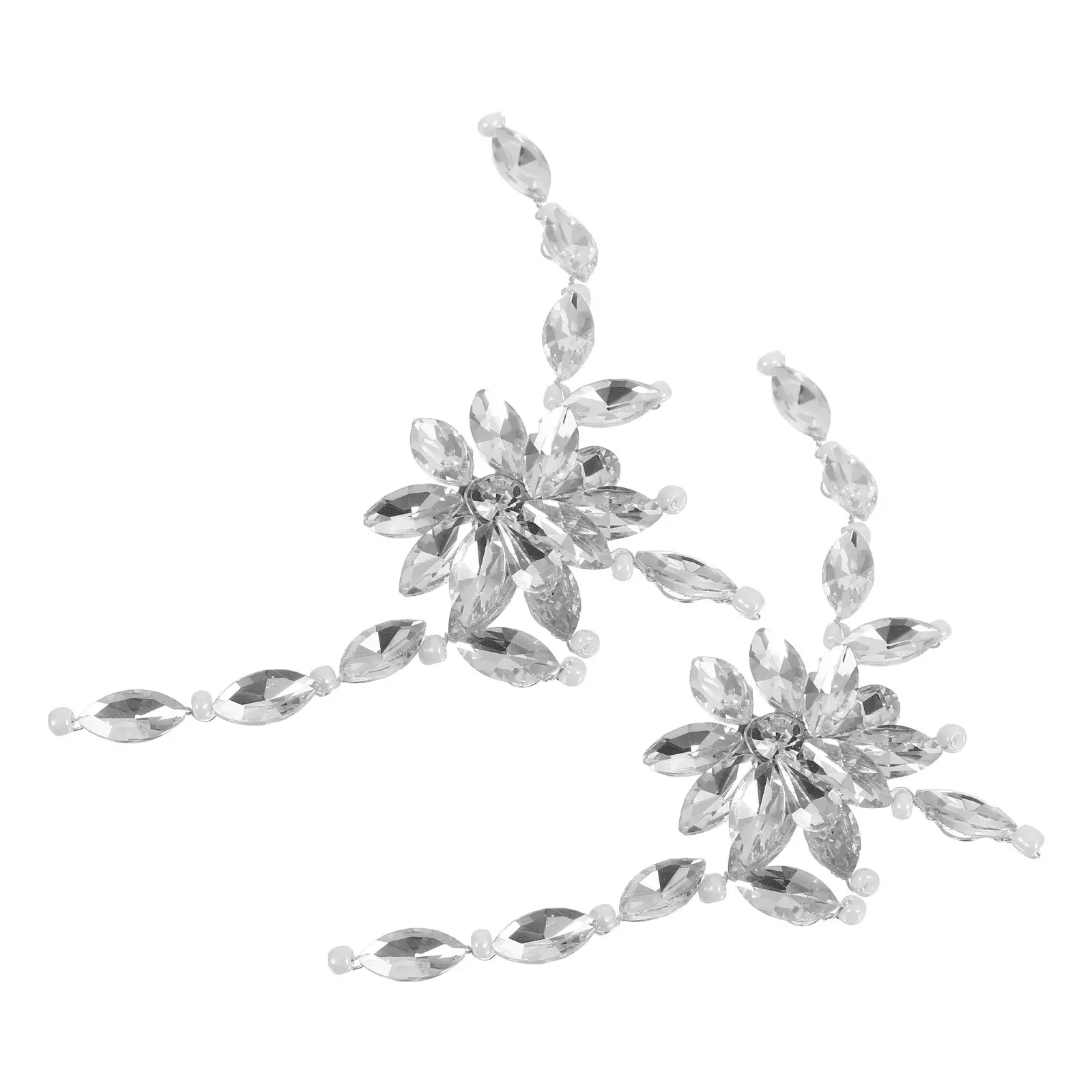 Пара свадебных клипсов для обуви со стразами, съемные хрустальные пряжки, элегантные украшения для туфель на высоком каблуке, клипсы-цветы
Пара свадебных клипсов для обуви со стразами, съемные хрустальные пряжки, элегантные украшения для туфель на высоком каблуке, клипсы-цветы