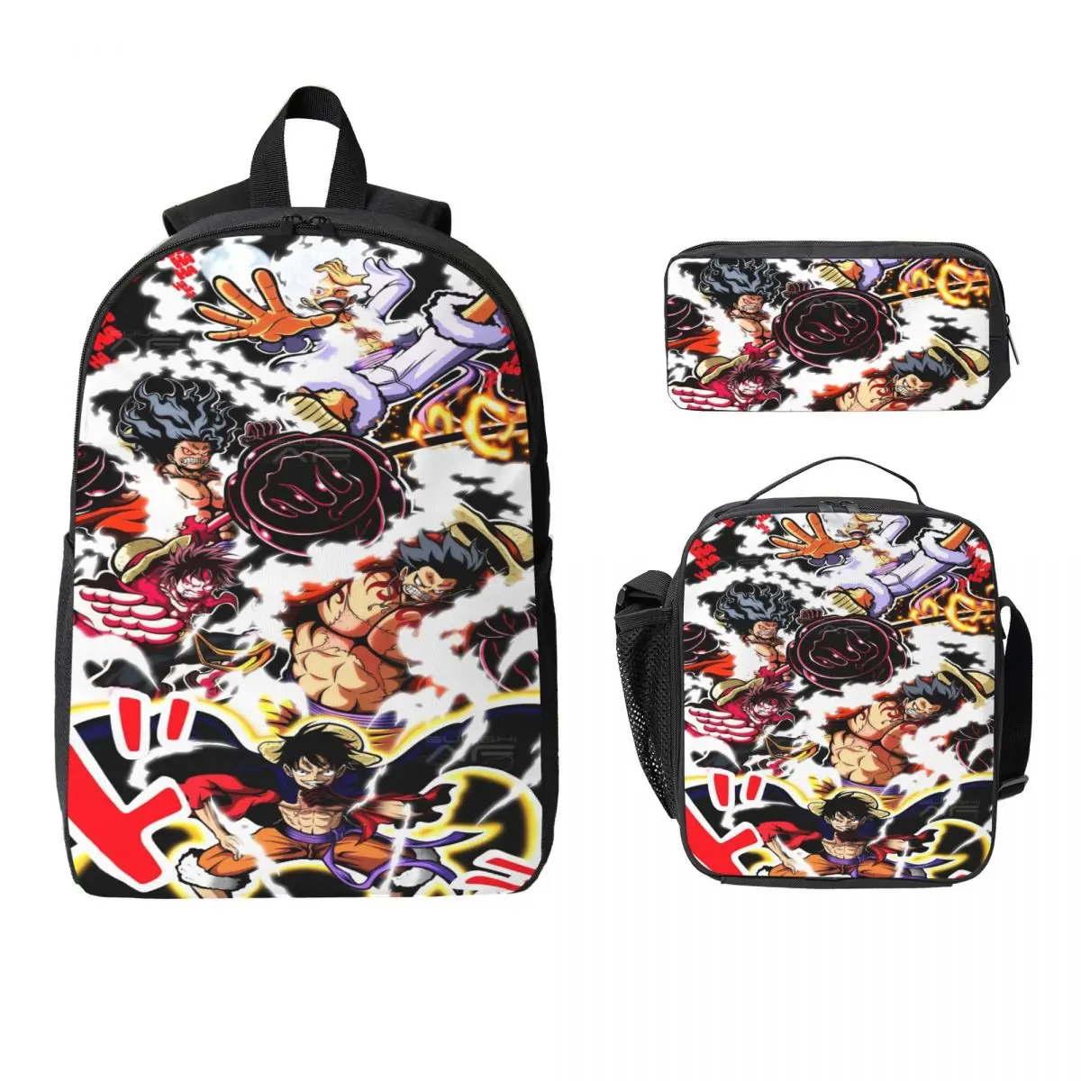 3Pcs Luffys O-one-pieces Prints Backpack Set for Children Pen Bags Bookbag Sets with Lunch Box For School Students Knapsack
3Pcs Luffys O-one-pieces Prints Backpack Set for Children Pen Bags Bookbag Sets with Lunch Box For School Students Knapsack