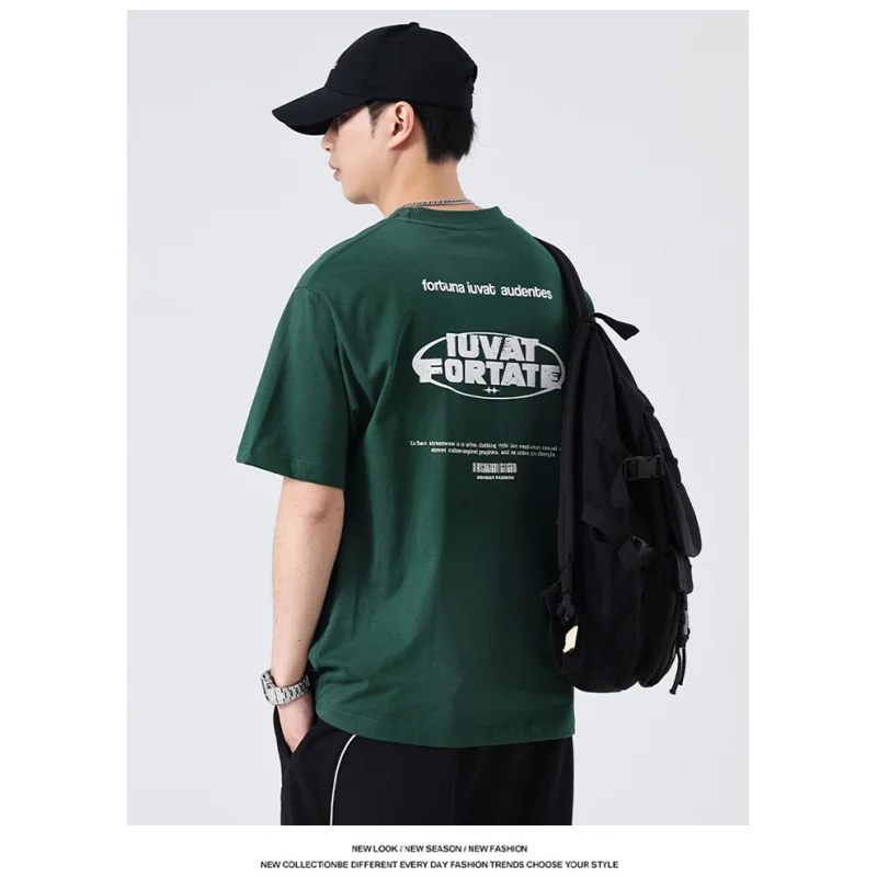 SZYT623 Summer new trend of loose loose hundred casual printing letters round neck short-sleeved T-shirt tide men's models
SZYT623 Summer new trend of loose loose hundred casual printing letters round neck short-sleeved T-shirt tide men's models