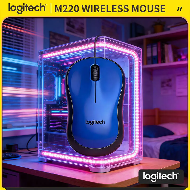 Logitech M220 Quiet Wireless Mouse 2.4GHz Stable Link 3 Buttons 18-Month Battery For All Smart Devices