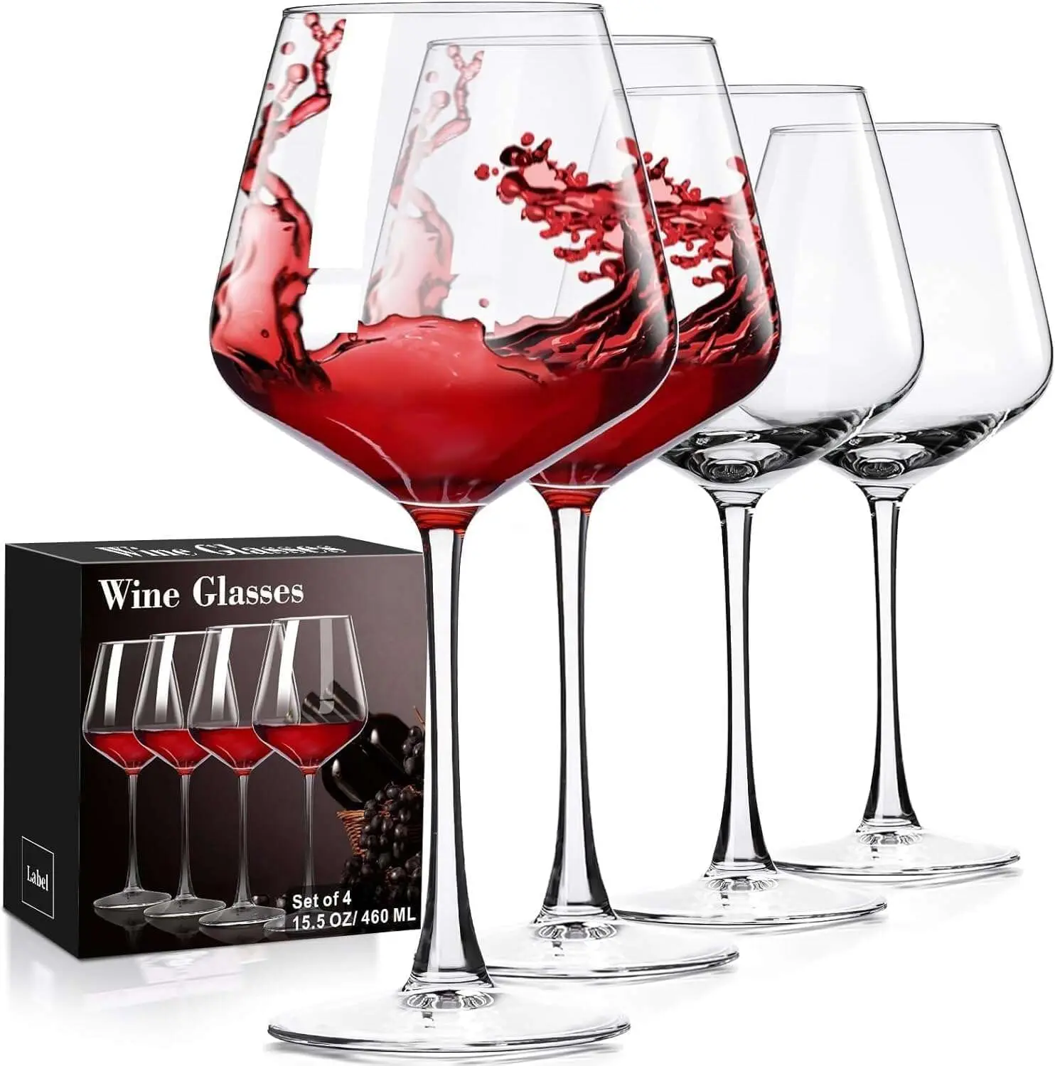 Wine Glasses Set of 4, Hand Blown White and Red Wine Glasses, Burgundy Wine Glass, Christmas Gifts, 16oz Red Wine Glasse
Wine Glasses Set of 4, Hand Blown White and Red Wine Glasses, Burgundy Wine Glass, Christmas Gifts, 16oz Red Wine Glasse