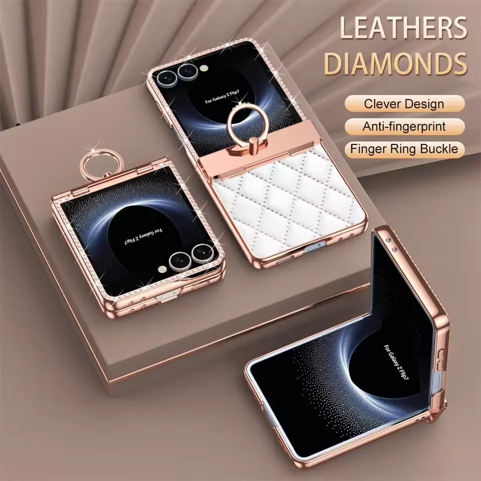 Модный чехол для телефона с ромбовидным узором для Samsung Galaxy Z Flip 7 5G с кольцевым покрытием, однотонный защитный чехол для ПК, задняя крышка
Модный чехол для телефона с ромбовидным узором для Samsung Galaxy Z Flip 7 5G с кольцевым покрытием, однотонный защитный чехол для ПК, задняя крышка
