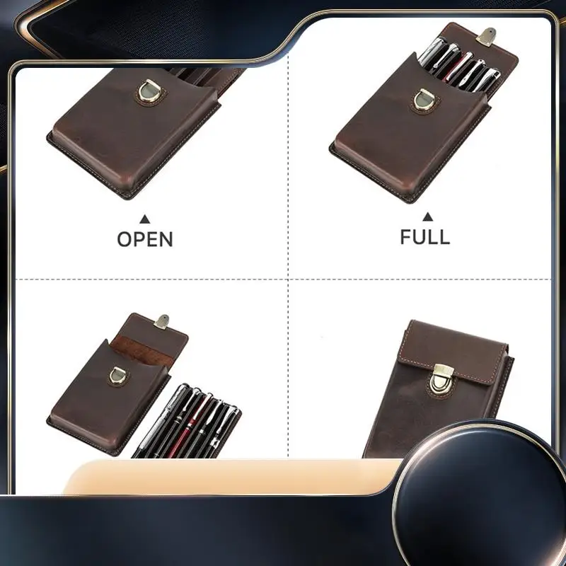 Handmade Genuine-Leather Fountain Pen Case Fountain Pencil Organizer Office School Stationery Supplies-N34R
Handmade Genuine-Leather Fountain Pen Case Fountain Pencil Organizer Office School Stationery Supplies-N34R