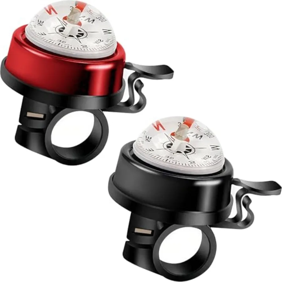 2 Pieces Aluminum Alloy Compass Bicycle Bells for Handlebars Loud Crisp Clear Sound 22.2mm Bike Horn for Riders Mountain Bike A
2 Pieces Aluminum Alloy Compass Bicycle Bells for Handlebars Loud Crisp Clear Sound 22.2mm Bike Horn for Riders Mountain Bike A