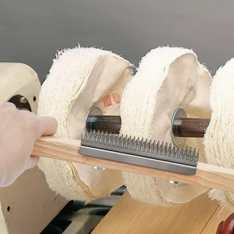 1Pc Buffing Wheel Rake 15 Inch Polishing Cleaner with Wooden Handle 4 Rows Metal Teeth
1Pc Buffing Wheel Rake 15 Inch Polishing Cleaner with Wooden Handle 4 Rows Metal Teeth