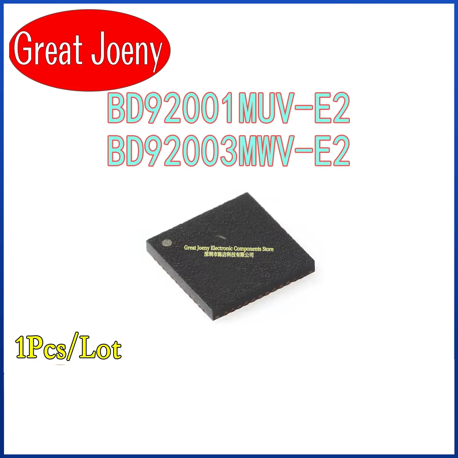 (1piece) BD92001MUV-E2 BD92001 BD9200 QFN-32 BD92003 D92003MW BD92003MWV BD92003MWV-E2 D92003 QFN-48 Chipset Plastic Casing
(1piece) BD92001MUV-E2 BD92001 BD9200 QFN-32 BD92003 D92003MW BD92003MWV BD92003MWV-E2 D92003 QFN-48 Chipset Plastic Casing