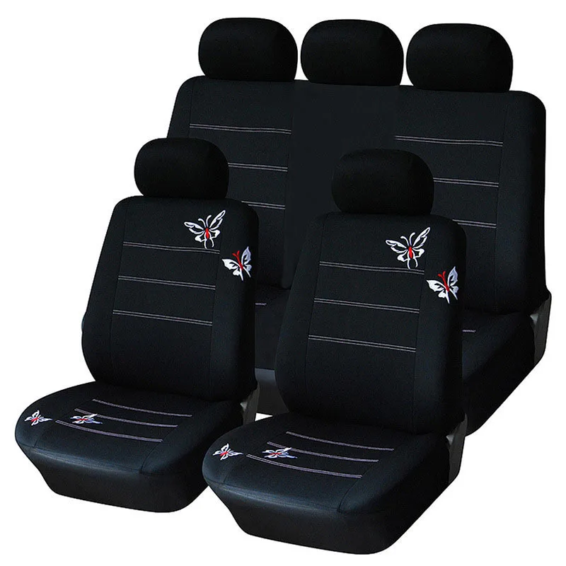9/4/2pcs Set Universal Car Seat Covers Butterfly Embroidery Fabric Seat Dust Protector Women Interior Fit For Most Car Truck Van
9/4/2pcs Set Universal Car Seat Covers Butterfly Embroidery Fabric Seat Dust Protector Women Interior Fit For Most Car Truck Van