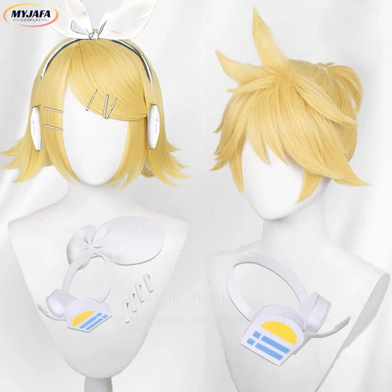 High Quality Rin Len Cosplay Wig Short Light Golden Women Man Heat Resistant Synthetic Hair Anime Wigs + Hairnet
High Quality Rin Len Cosplay Wig Short Light Golden Women Man Heat Resistant Synthetic Hair Anime Wigs + Hairnet