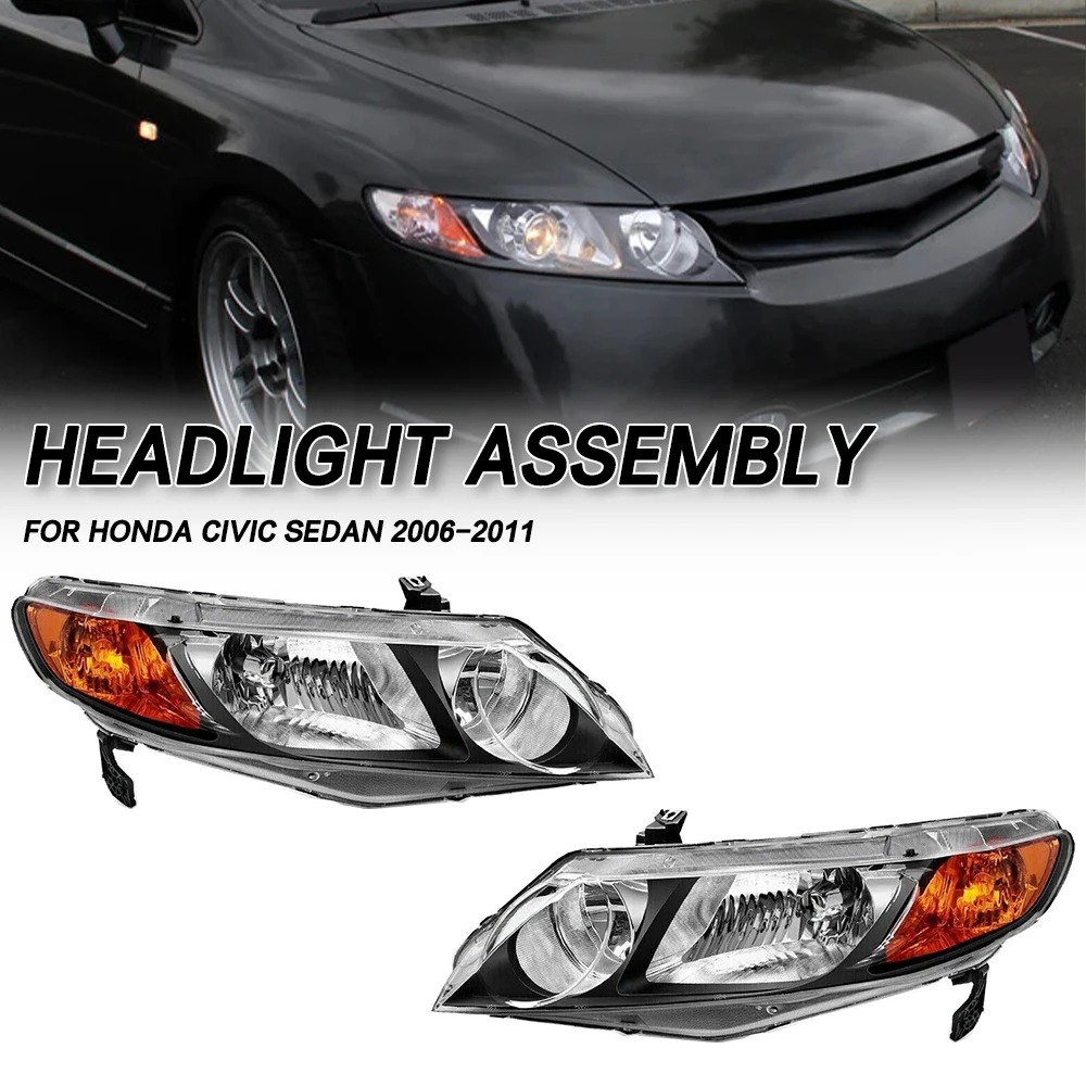 For Honda Civic Sedan 2006 2007 2008 2009 2010 2011 1Pair Front Bumper Head Light Headlamp Driving Headlight Turn Signal Light
For Honda Civic Sedan 2006 2007 2008 2009 2010 2011 1Pair Front Bumper Head Light Headlamp Driving Headlight Turn Signal Light