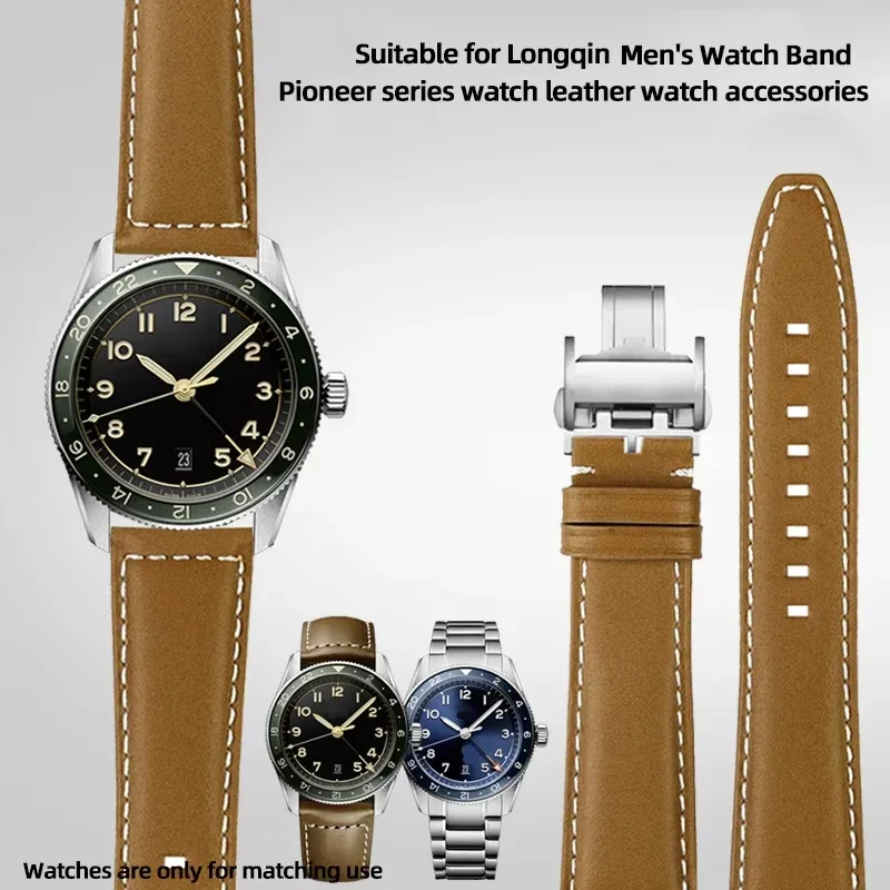 Leather strap 21/22mm for Longines SPIRIT Rolex Black/Green Water Ghost Omega SEAMASTER 300 high-end Italian cold watch strap
Leather strap 21/22mm for Longines SPIRIT Rolex Black/Green Water Ghost Omega SEAMASTER 300 high-end Italian cold watch strap
