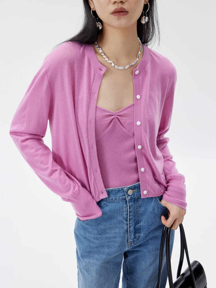 Blank Label mat High-End Wool Blend Ultra-Fine Yarn Slim Fit round Ne Thin Knitted Sweater Women Summer Lightweight
Blank Label mat High-End Wool Blend Ultra-Fine Yarn Slim Fit round Ne Thin Knitted Sweater Women Summer Lightweight