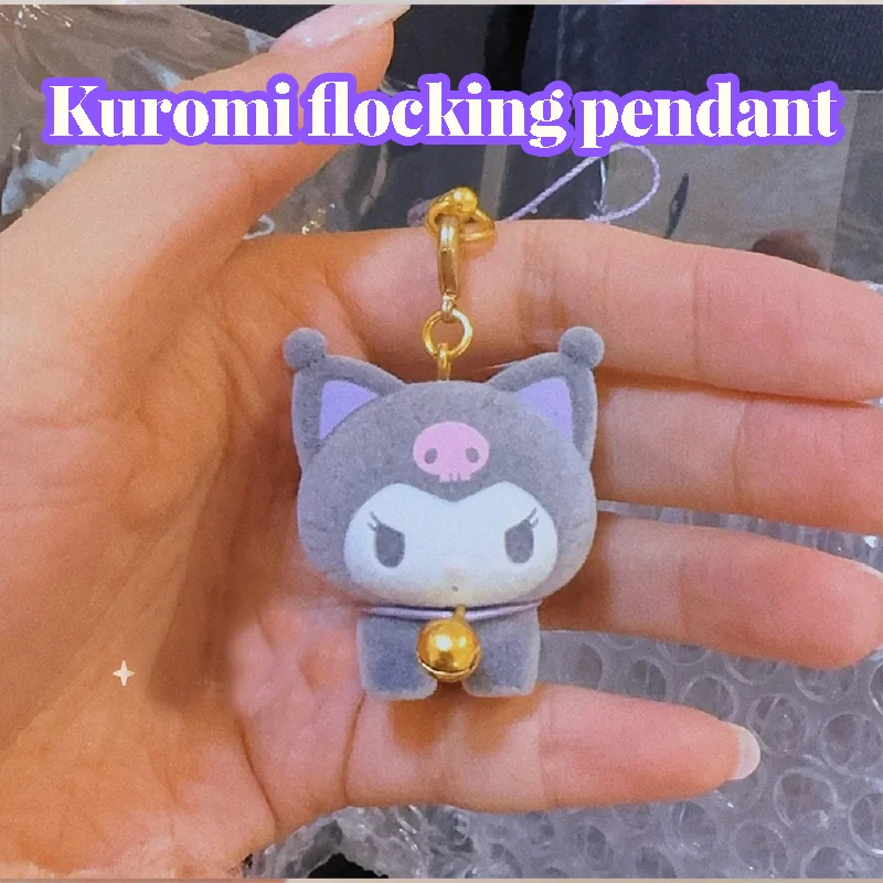 Kawaii Kuromi Toy Key Chains Flocked Doll Pendant Anime Phone Chains Cartoon Keyring Accessories Birthday Gift for Friends
Kawaii Kuromi Toy Key Chains Flocked Doll Pendant Anime Phone Chains Cartoon Keyring Accessories Birthday Gift for Friends