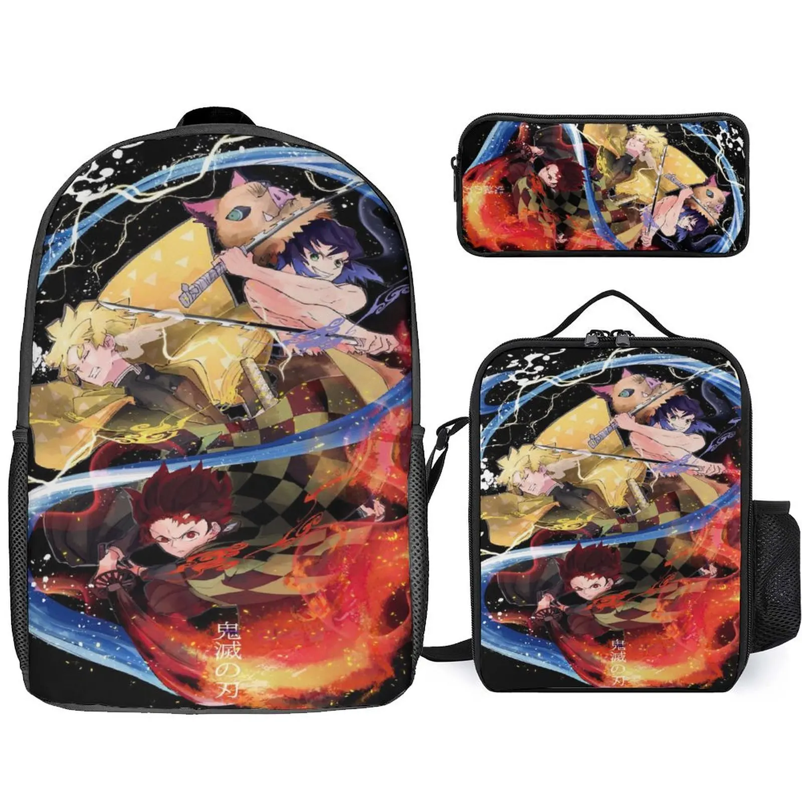 3-Piece Schoolbag Set For Teenagers 3D Printed Anime Hero Character Backpack Meal Bag Pen Bag Surprise Gift For Anime Fans
3-Piece Schoolbag Set For Teenagers 3D Printed Anime Hero Character Backpack Meal Bag Pen Bag Surprise Gift For Anime Fans
