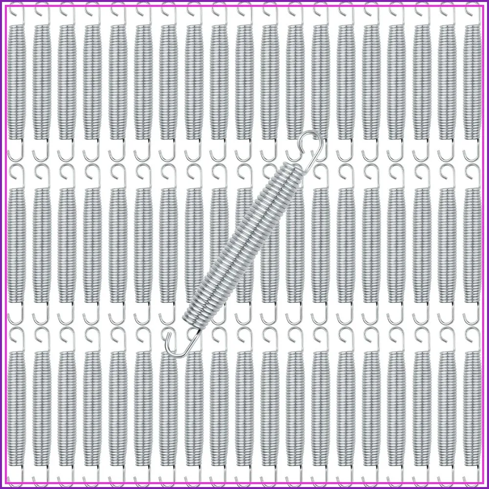 60-Pack Heavy Duty Trampoline Springs, 7-Inch Galvanized Steel Replacement for 8-14ft Trampolines, Rust-Proof & Weather Resistant
60-Pack Heavy Duty Trampoline Springs, 7-Inch Galvanized Steel Replacement for 8-14ft Trampolines, Rust-Proof & Weather Resistant