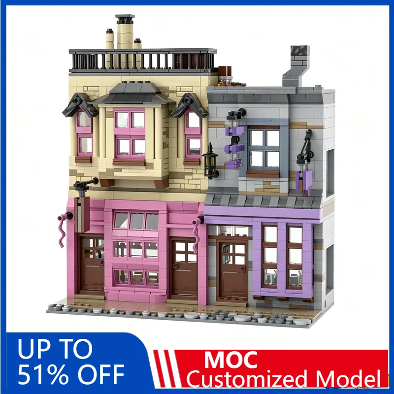 1458Pcs Medieval Architecture Sugarplum’s Sweet Shop Diagon Alley Hero Building Blocks Puzzle Toy Magical Shops Christmas Gift
1458Pcs Medieval Architecture Sugarplum’s Sweet Shop Diagon Alley Hero Building Blocks Puzzle Toy Magical Shops Christmas Gift