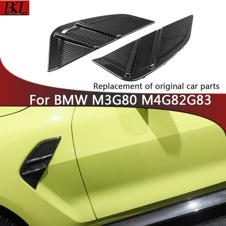 For BMW M3 G80 M4 G82 G83 MP Style Dry Carbon Fiber Car Side Fog Lamp Air Vent Cover Trim 2021 Replace the original parts
For BMW M3 G80 M4 G82 G83 MP Style Dry Carbon Fiber Car Side Fog Lamp Air Vent Cover Trim 2021 Replace the original parts