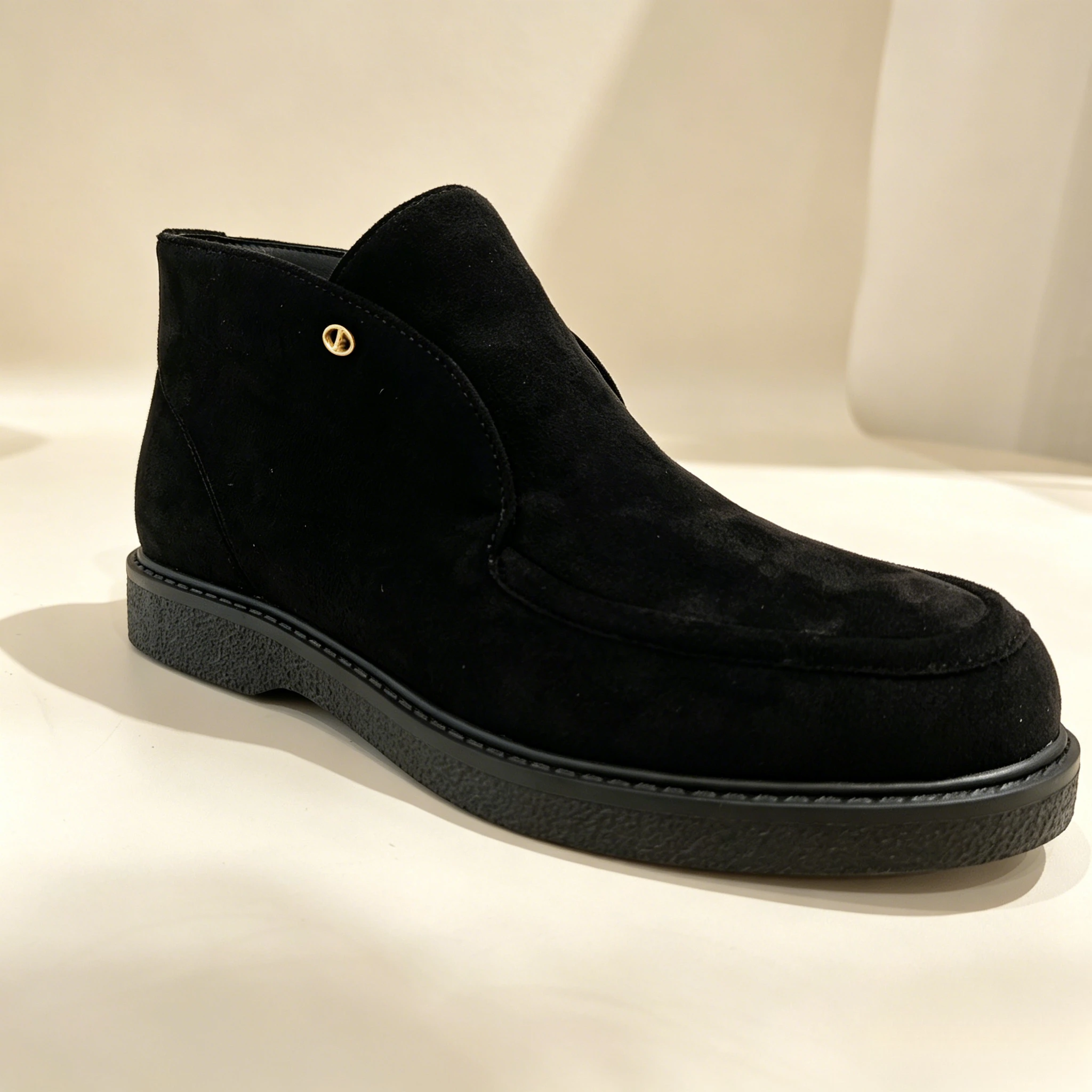 Autumn and Winter Black Suede Short Boots for Women, British Retro Style Slip-On Ankle Boots, Metal Buckle Flat Non-Slip Soft-Soled Shoes, Simple and Versatile High-Top Shoes for Commuting, Unisex
Autumn and Winter Black Suede Short Boots for Women, British Retro Style Slip-On Ankle Boots, Metal Buckle Flat Non-Slip Soft-Soled Shoes, Simple and Versatile High-Top Shoes for Commuting, Unisex