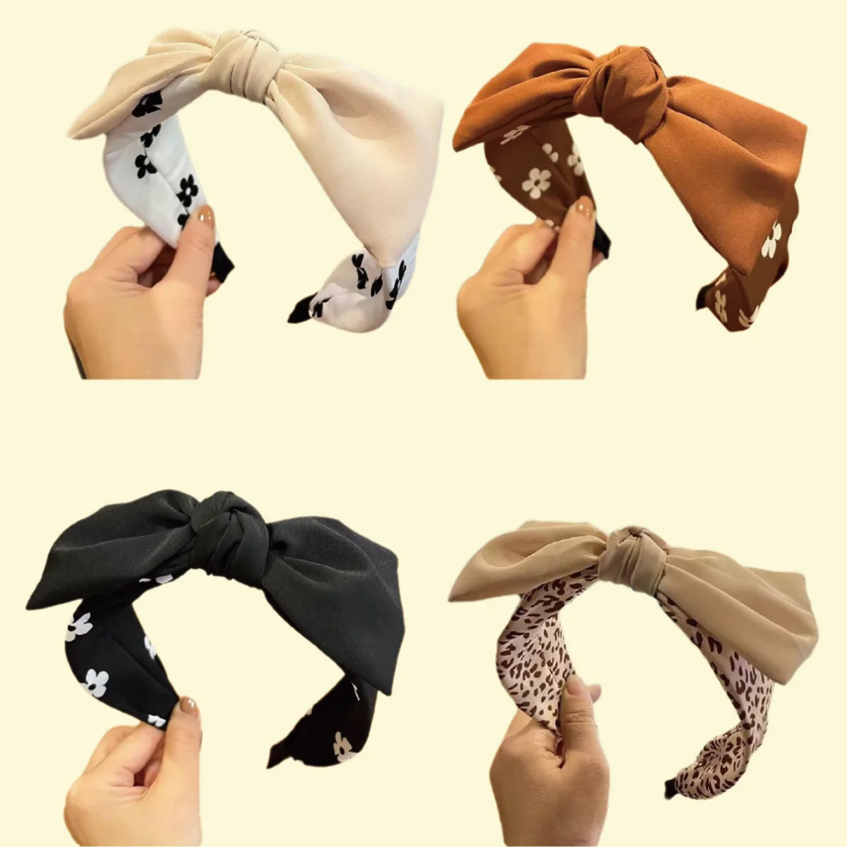 Flowers Print Bownot Hairband for Women Suitable Wash Face Make Up Daily Hair Accessory Fashion Wide Leopard Print Hair Bands
Flowers Print Bownot Hairband for Women Suitable Wash Face Make Up Daily Hair Accessory Fashion Wide Leopard Print Hair Bands