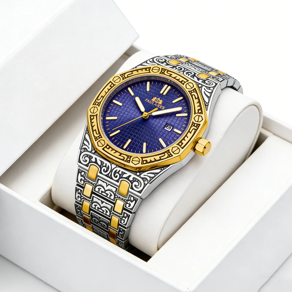 PAULAREIS P 2026 New Hot Watches Fashion Men Stainless Steel Watch Luxury Calendar Quartz Wristwatch Business Man Clock Relogio
PAULAREIS P 2026 New Hot Watches Fashion Men Stainless Steel Watch Luxury Calendar Quartz Wristwatch Business Man Clock Relogio