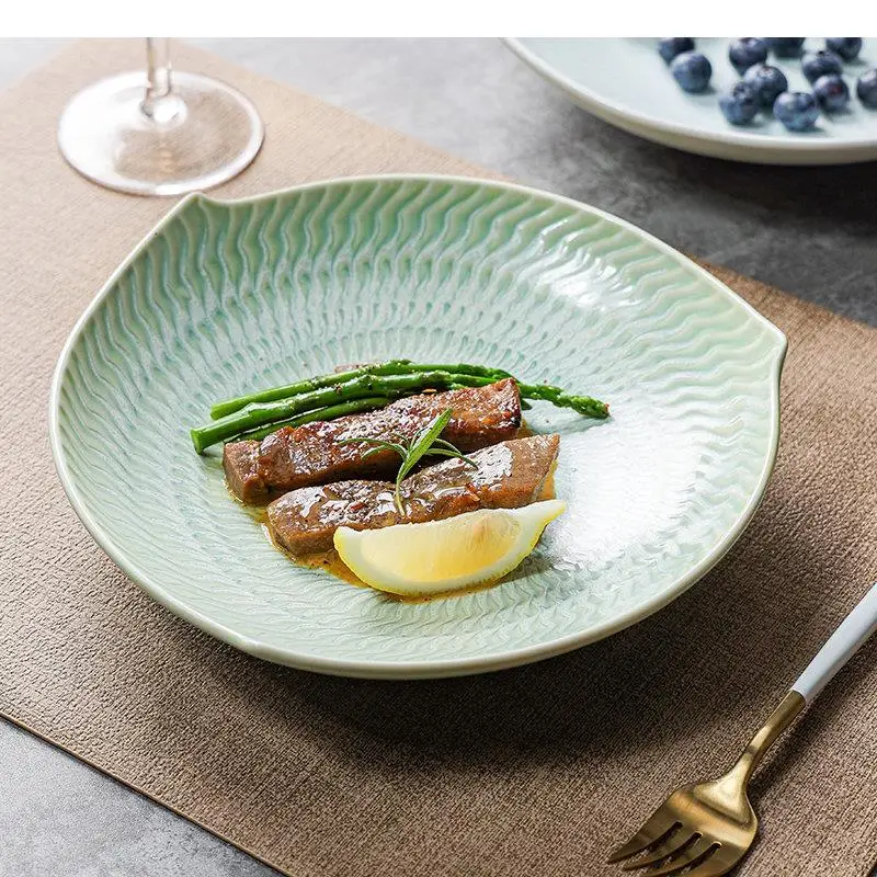 Exquisite Ceramic Dinner Plates Pasta Steak Sushi Plate Restaurant Irregular Shape Solid Color Tableware Snack Dessert Dishes
Exquisite Ceramic Dinner Plates Pasta Steak Sushi Plate Restaurant Irregular Shape Solid Color Tableware Snack Dessert Dishes
