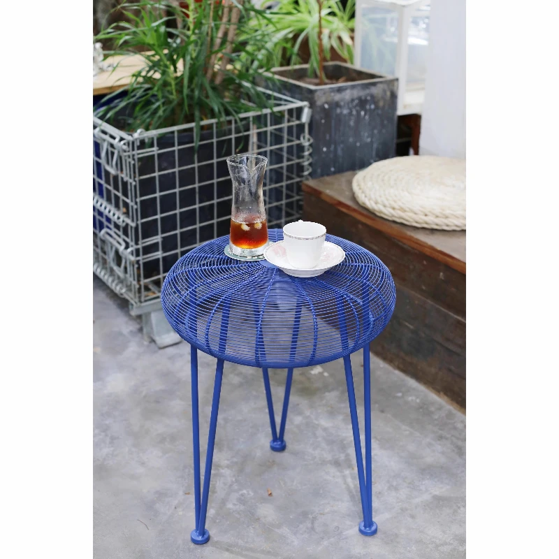 Design art sofa Nordic style modern metal craftsmanship Klein blue fan edge few stools
Design art sofa Nordic style modern metal craftsmanship Klein blue fan edge few stools
