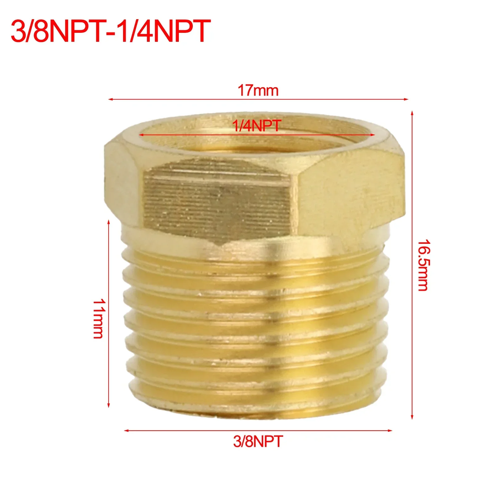 1/4" 3/8" 1/2" 3/4" NPT Male To Female Thread Brass Reducer Bushing Reducing Pipe Fitting Coupler Connector Pneumatic Adapter
1/4" 3/8" 1/2" 3/4" NPT Male To Female Thread Brass Reducer Bushing Reducing Pipe Fitting Coupler Connector Pneumatic Adapter