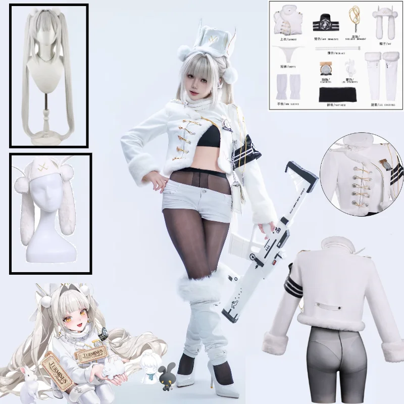 Blanc Cosplay Costume Lucky Express Fashion Skin Game Anime Cosplay Apparel with Sexy White Top Pantyhose and Hat Wig Set
Blanc Cosplay Costume Lucky Express Fashion Skin Game Anime Cosplay Apparel with Sexy White Top Pantyhose and Hat Wig Set