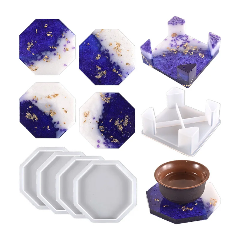 DIY Octagonal Coaster Set Silicone Mold Anti-Scald Heat Insulation Pad Molds Home Kitchen Storage Desktop Decoration Crafts
DIY Octagonal Coaster Set Silicone Mold Anti-Scald Heat Insulation Pad Molds Home Kitchen Storage Desktop Decoration Crafts