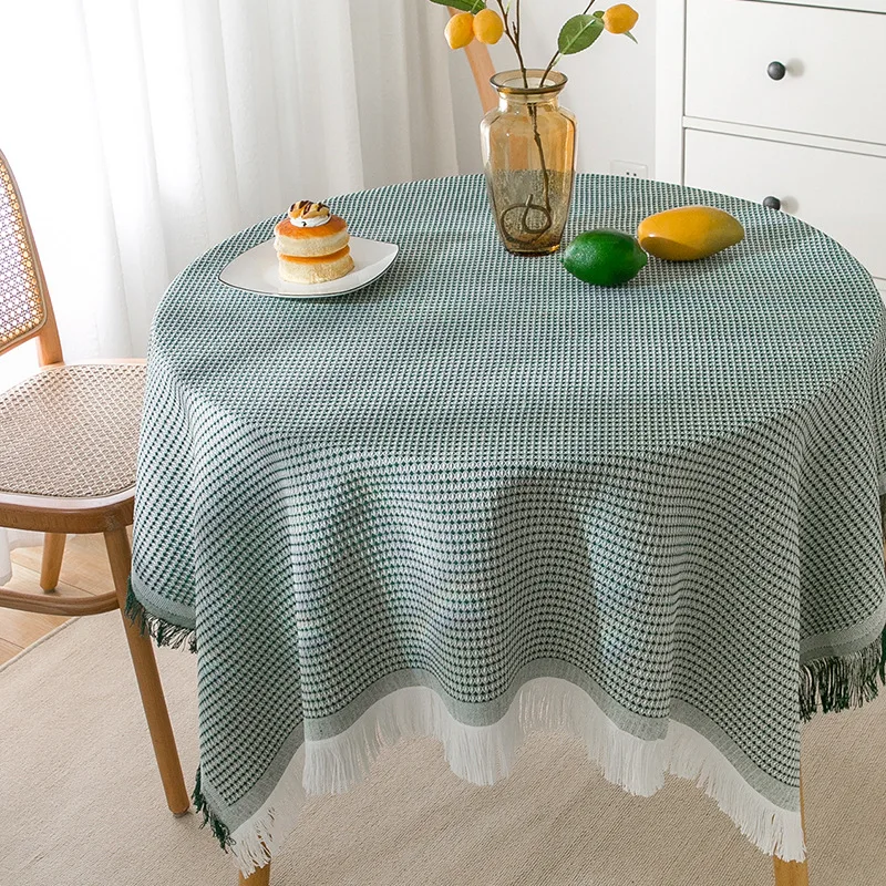 Round Table Tablecloth with Tassel Knitted Fabric Dining Table Cloth Tea Table Cover Cloth Bedside Table Desk Cloth Decoration
Round Table Tablecloth with Tassel Knitted Fabric Dining Table Cloth Tea Table Cover Cloth Bedside Table Desk Cloth Decoration
