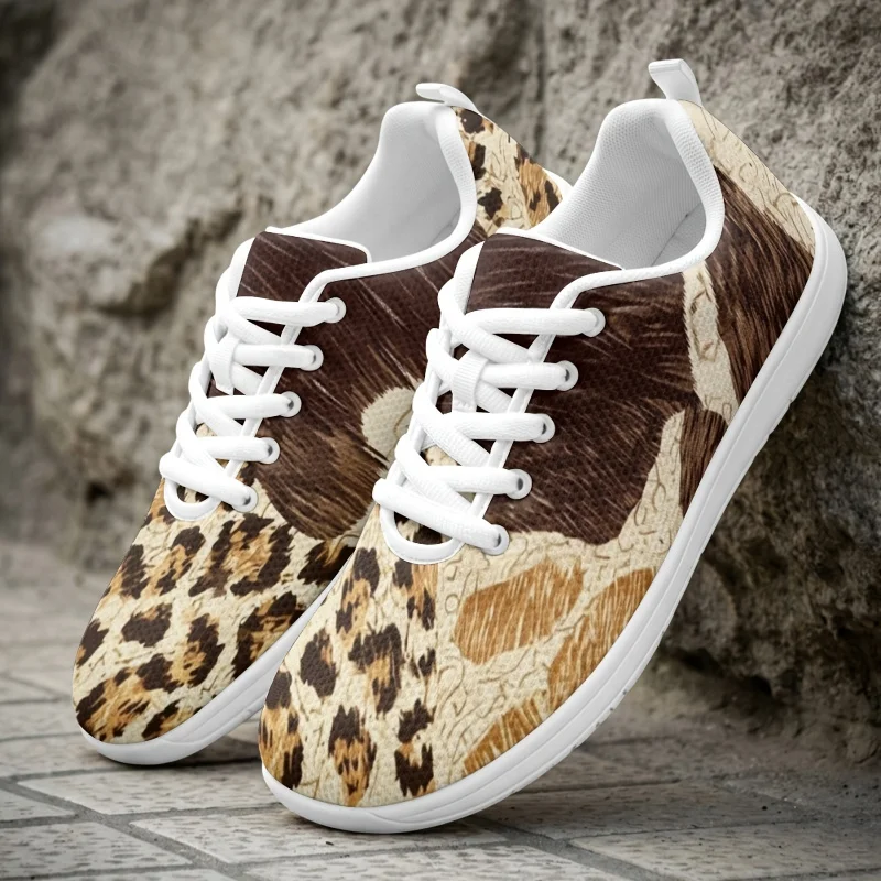 Ladies Men's Unique Animal Print Patchwork Casual Shoes Street style low-top lace-up mesh shoes All-season soft-soled, non-slip,
Ladies Men's Unique Animal Print Patchwork Casual Shoes Street style low-top lace-up mesh shoes All-season soft-soled, non-slip,