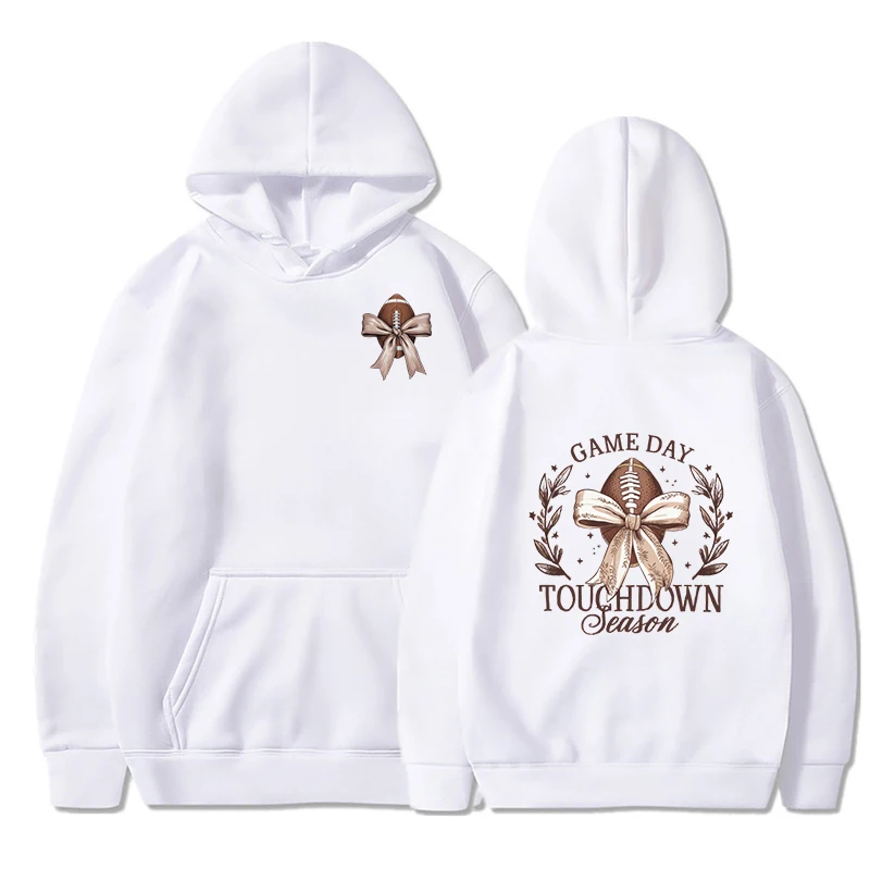 Women/Men Game Day Classic Hoodies Game Day Football Bow Print Sweatshirts Unisex Vintage Fall Football Design Sweatshirt Hoodie
Women/Men Game Day Classic Hoodies Game Day Football Bow Print Sweatshirts Unisex Vintage Fall Football Design Sweatshirt Hoodie