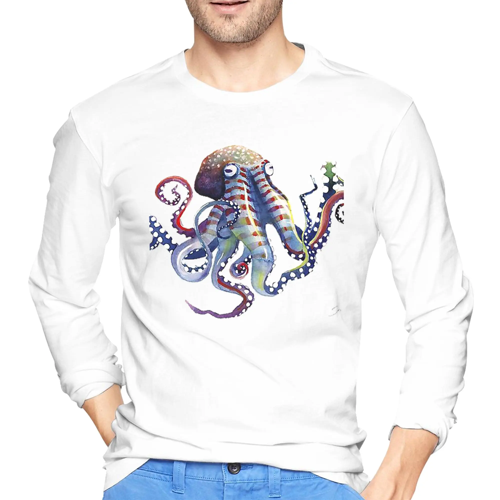 Мужская футболка с длинными рукавами Octopus, повседневные футболки с круглым вырезом, весенне-осенние мужские топы
Мужская футболка с длинными рукавами Octopus, повседневные футболки с круглым вырезом, весенне-осенние мужские топы