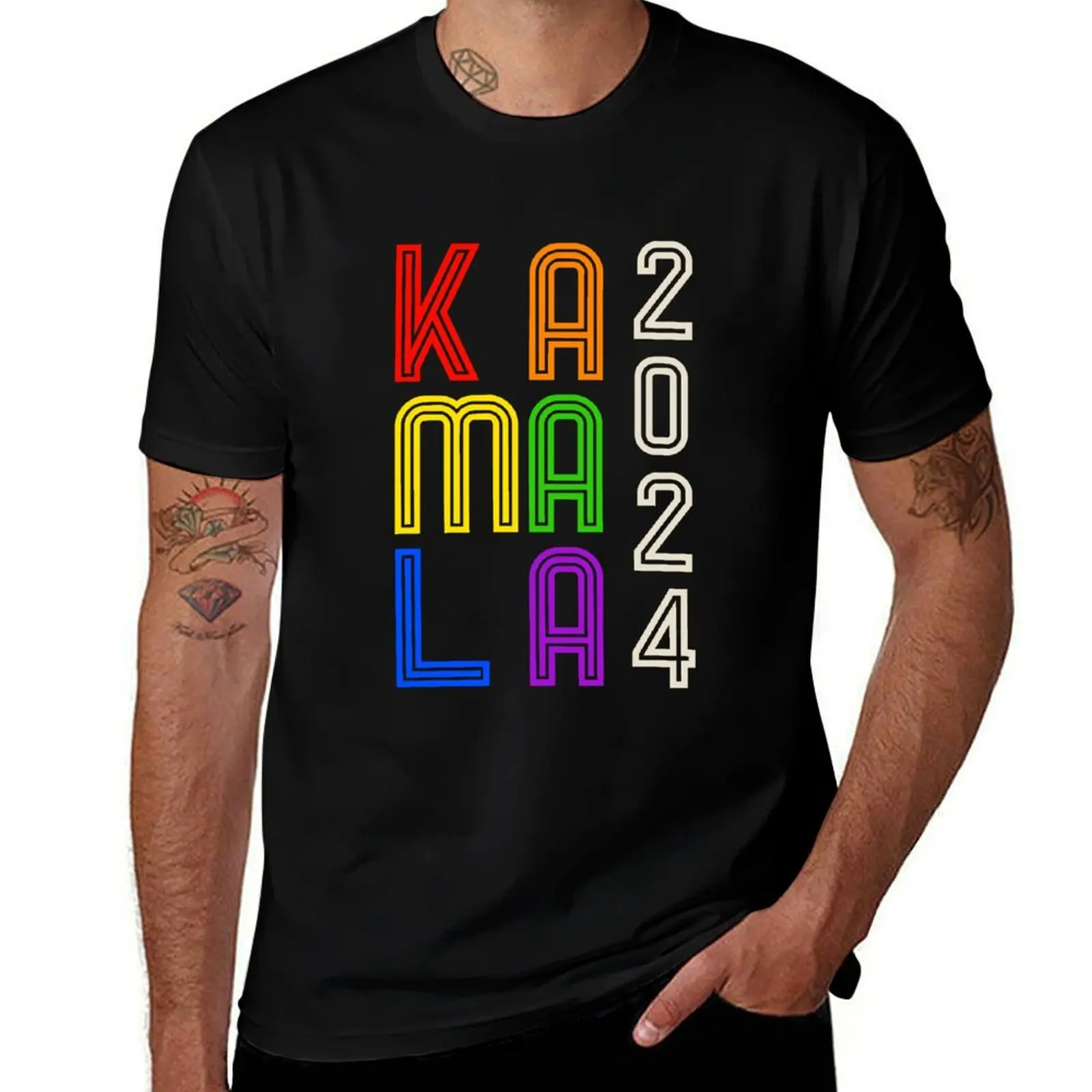 Kamala 2024 in Rainbow Colors T-Shirt basketball graphic tees summer tops designer shirts T-shirts for men cotton
Kamala 2024 in Rainbow Colors T-Shirt basketball graphic tees summer tops designer shirts T-shirts for men cotton