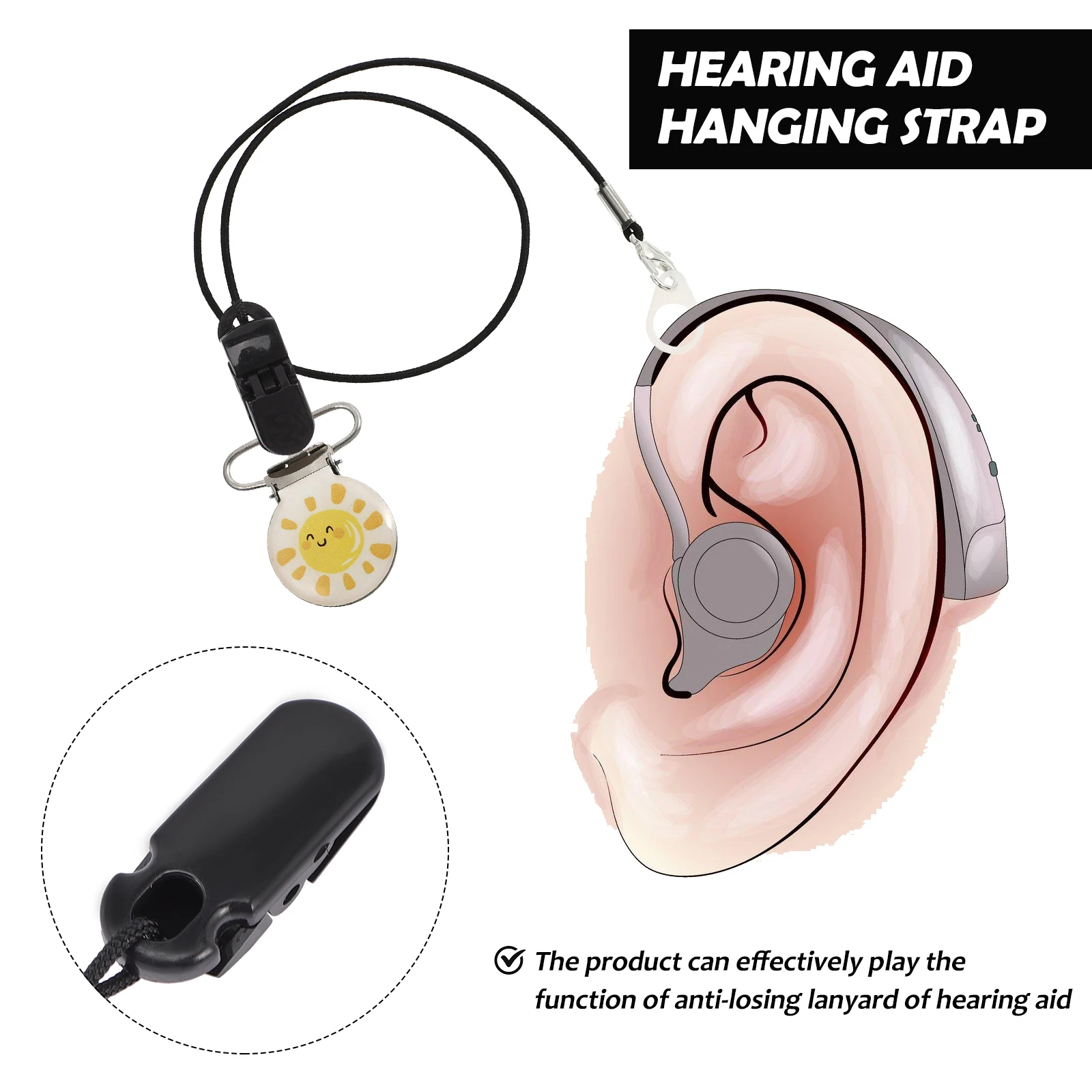 3pcs Anti Lost Retainer Cord Black Lightweight Durable ABS Nylon Protective Cover for Kids Elderly Portable Easy
3pcs Anti Lost Retainer Cord Black Lightweight Durable ABS Nylon Protective Cover for Kids Elderly Portable Easy