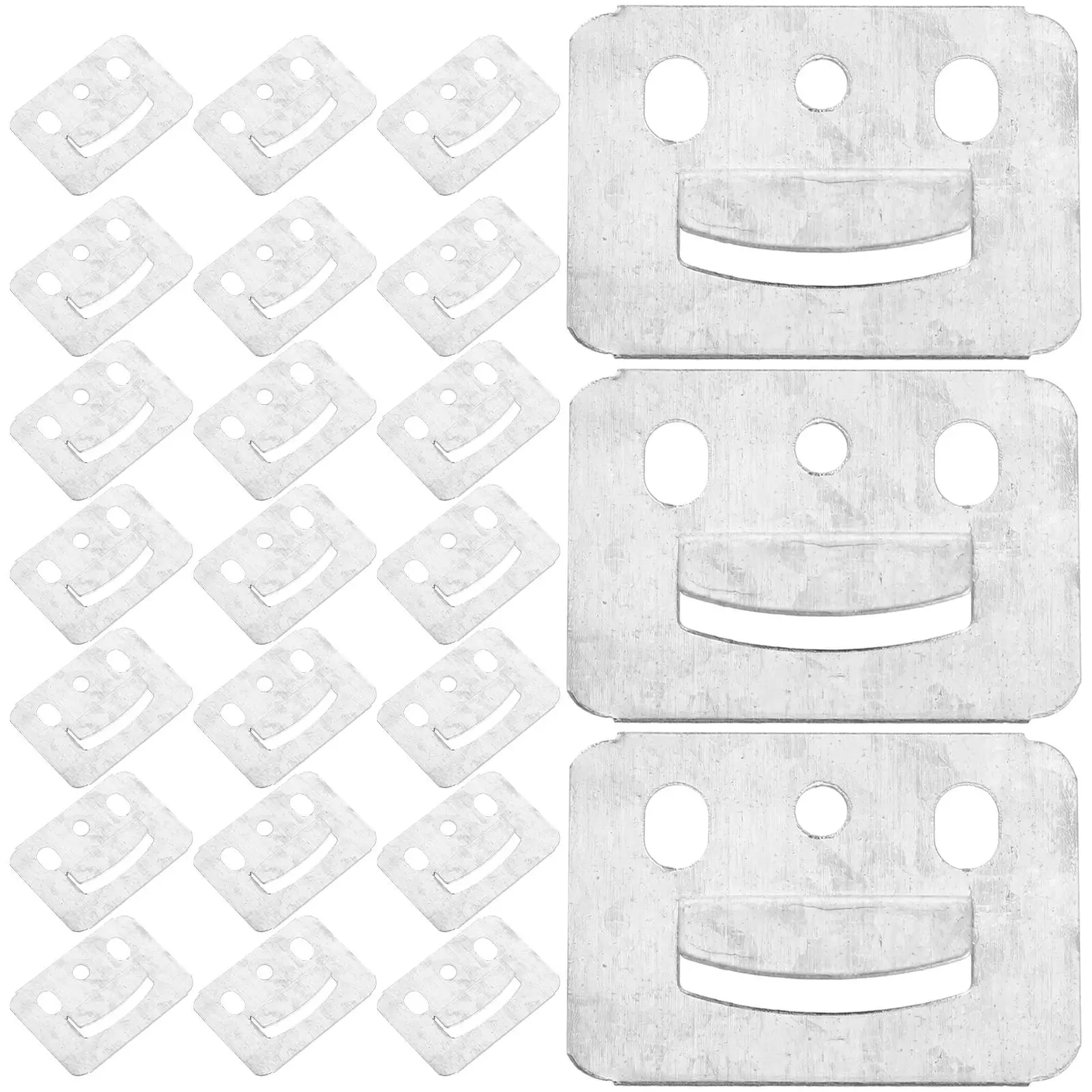 100 Pcs Galvanized Clips Flush Mount Brackets 44x31mm Wall Panel Fixings Furniture Connector Sturdy Hardware
100 Pcs Galvanized Clips Flush Mount Brackets 44x31mm Wall Panel Fixings Furniture Connector Sturdy Hardware