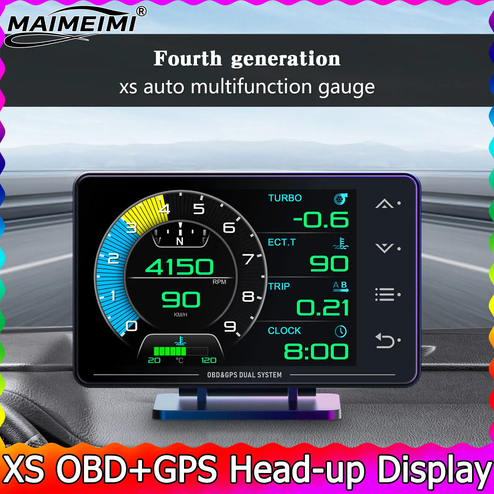 Многофункциональный прибор XS OBD+GPS HUD для автомобиля: датчик ускорения, температуры воды, давления турбонаддува, давления и температуры масла
Многофункциональный прибор XS OBD+GPS HUD для автомобиля: датчик ускорения, температуры воды, давления турбонаддува, давления и температуры масла