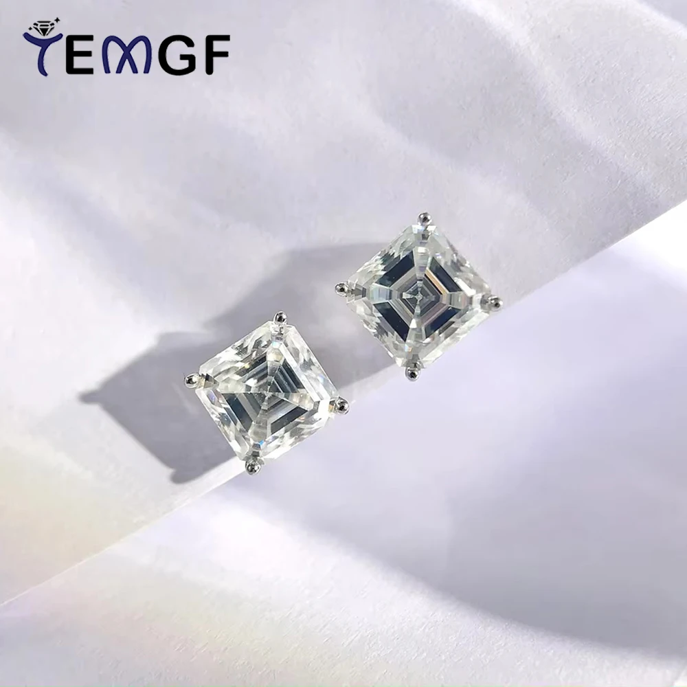 TEMGF 6/7 мм серьги-гвоздики с муассанитом огранки Asscher, сертификация GRA, серебряные серьги 925 пробы для женщин, простые повседневные ювелирные изделия
TEMGF 6/7 мм серьги-гвоздики с муассанитом огранки Asscher, сертификация GRA, серебряные серьги 925 пробы для женщин, простые повседневные ювелирные изделия