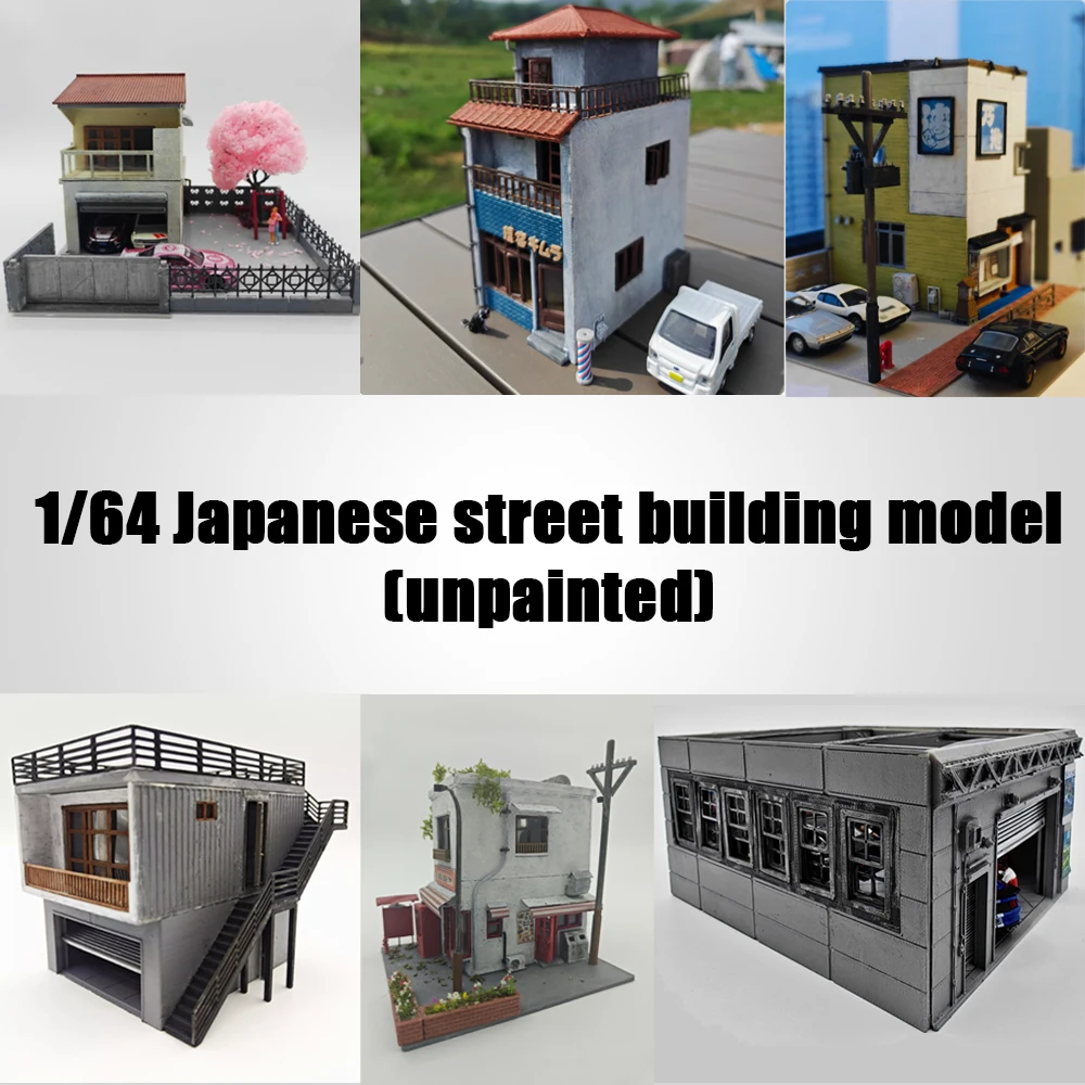 1:64 Diorama Japanese Style Street Model Unpainted Material Package Diy Simulation Miniature Parking Lot Model Scene Display 
1:64 Diorama Japanese Style Street Model Unpainted Material Package Diy Simulation Miniature Parking Lot Model Scene Display