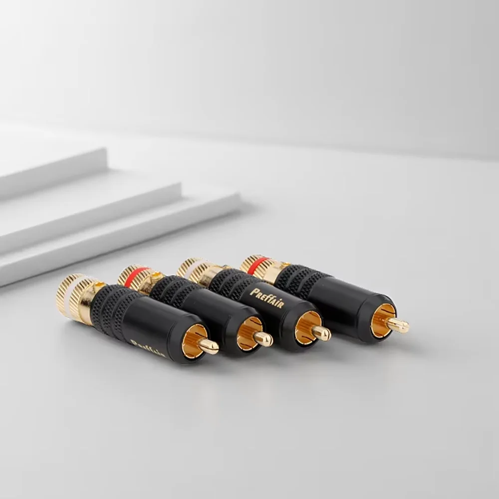 4pcs 0150 plug 24K Gold Plated RCA Terminal Jack RCA Connector Audio Video rca Plug 57mm*14mm
4pcs 0150 plug 24K Gold Plated RCA Terminal Jack RCA Connector Audio Video rca Plug 57mm*14mm