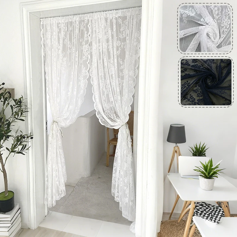 1PC White Floral Lace Curtain Rod Pocket Transparent Airy Light Filtering For Bedroom LivingRoom Window Wedding Decor Curtain
1PC White Floral Lace Curtain Rod Pocket Transparent Airy Light Filtering For Bedroom LivingRoom Window Wedding Decor Curtain