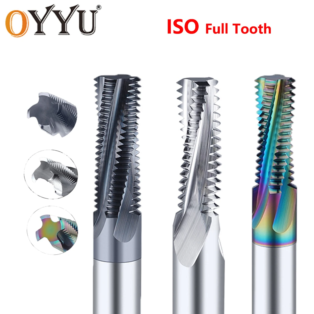 OYYU Thread Mill Solid Carbide CNC Milling Cutting Tool Full Tooth Teeth ISO M3 M4 M5 M6 M8 M10 M12 M14 M16 M20 Tap Aluminum
OYYU Thread Mill Solid Carbide CNC Milling Cutting Tool Full Tooth Teeth ISO M3 M4 M5 M6 M8 M10 M12 M14 M16 M20 Tap Aluminum