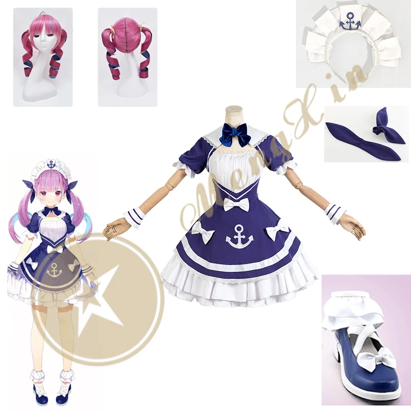 Аниме VTuber Hololive Косплей Minato Aqua SJ горничная наряд платье милое платье Костюм Косплей Костюм Хэллоуин одежда на заказ
Аниме VTuber Hololive Косплей Minato Aqua SJ горничная наряд платье милое платье Костюм Косплей Костюм Хэллоуин одежда на заказ