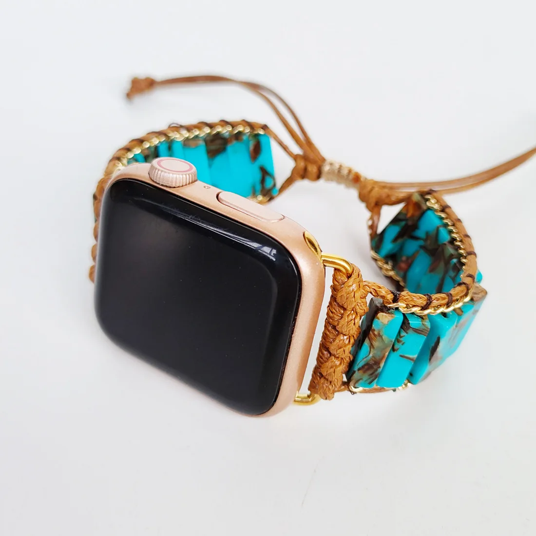 Turquoise Apple Watch Strap IWatch 1 2 3 4 5/6/SE Natural Stone Copper Turquoise Watchband Bracelet Boho Watch Band Accessories
Turquoise Apple Watch Strap IWatch 1 2 3 4 5/6/SE Natural Stone Copper Turquoise Watchband Bracelet Boho Watch Band Accessories